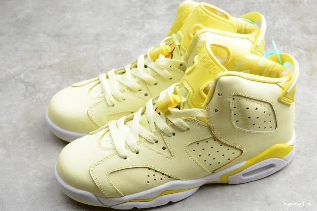 Floral Jordan Air (GS) Retro Yellow 6 543390-800 Dynamic 0606